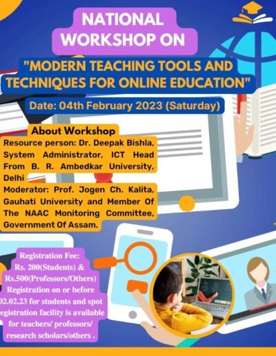 National Workshop On “Modern Teaching Tools and Techniques for Online Education”